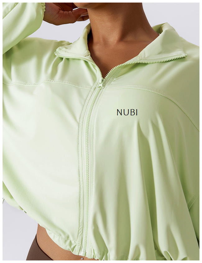 MINT GREEN CROP JACKET